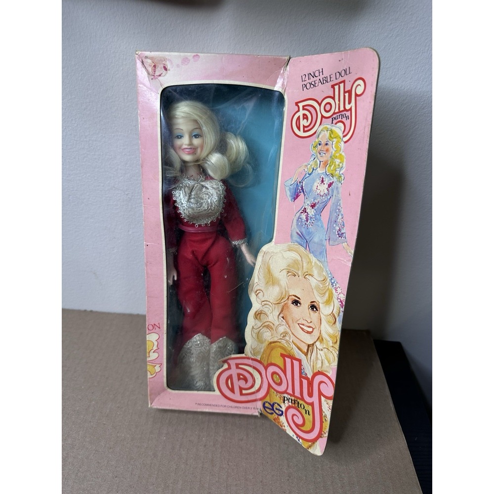 Vintage Dolly Parton 12” Poseable Doll Goldberger Original Box Hong Kong